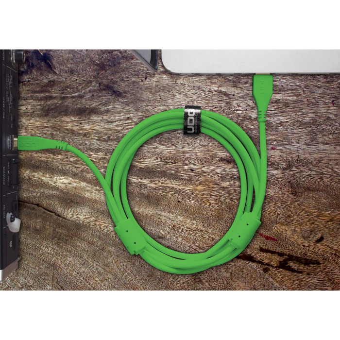 câble udg usb 2.0 a-b vert droit 2m