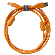 câble udg usb 2.0 a-b orange droit 2m