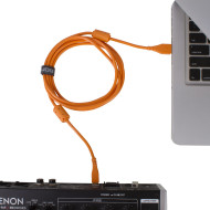 câble udg usb 2.0 a-b orange droit 2m
