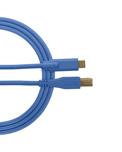 Câble UDG USB 2.0 C-B Bleu Droit 1.5m