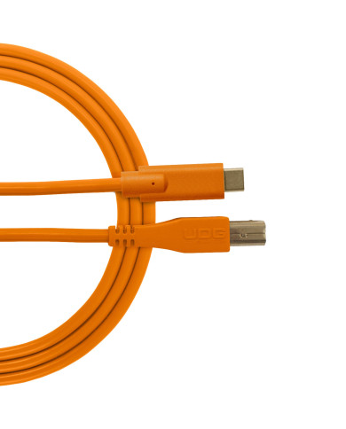 Câble UDG USB 2.0 C-B Orange Droit 1.5m