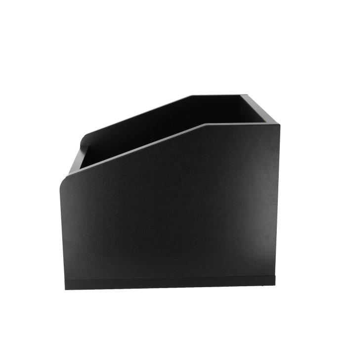 Meuble de rangement noir pour 120 vinyles