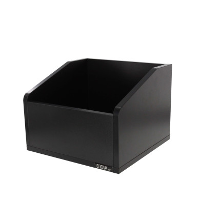 Meuble de rangement noir pour 120 vinyles