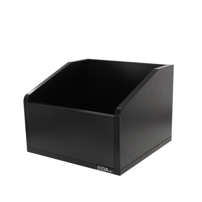 Meuble de rangement noir pour 120 vinyles