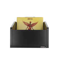 Meuble de rangement noir pour 120 vinyles