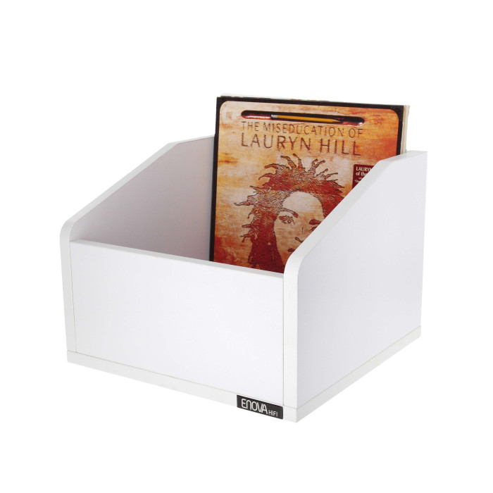 Meuble de rangement noir pour 120 vinyles
