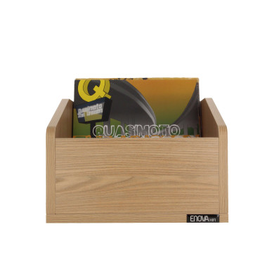Meuble de rangement noir pour 120 vinyles