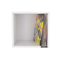 Meuble de rangement noir pour 120 vinyles