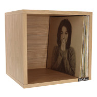 Meuble de rangement noir pour 120 vinyles