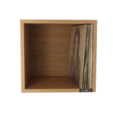 Meuble de rangement noir pour 120 vinyles