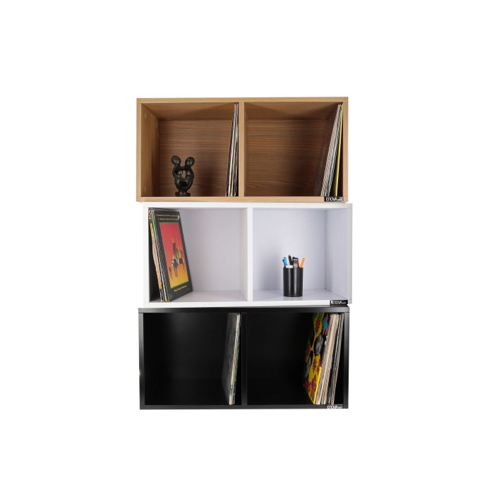 Meuble noir pour 240 vinyles