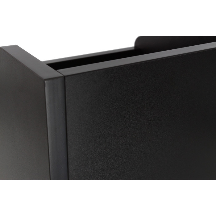 Meuble de rangement noir pour 120 vinyles