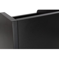 Meuble de rangement noir pour 120 vinyles