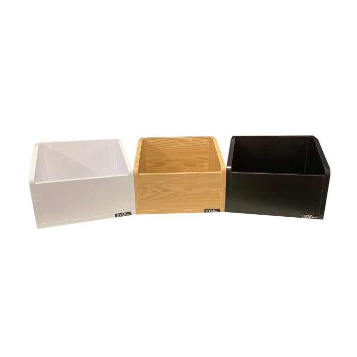 Meuble de rangement noir pour 120 vinyles
