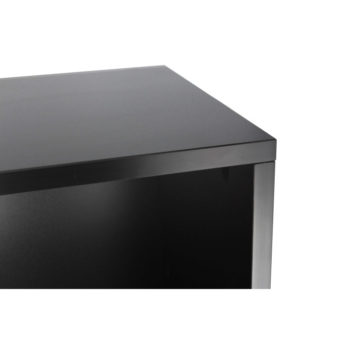 Meuble de rangement noir pour 120 vinyles