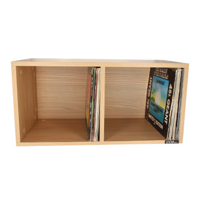 Meuble noir pour 240 vinyles