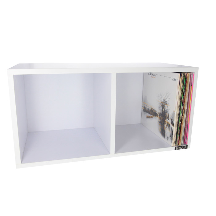 Meuble noir pour 240 vinyles