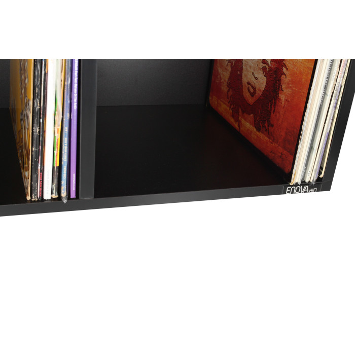 Meuble noir pour 240 vinyles