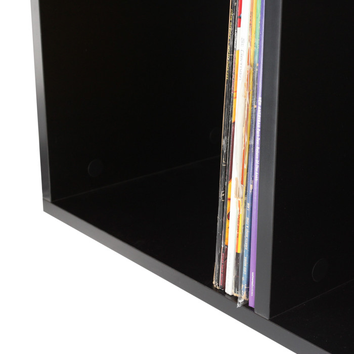 Meuble noir pour 240 vinyles