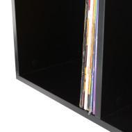 Meuble noir pour 240 vinyles