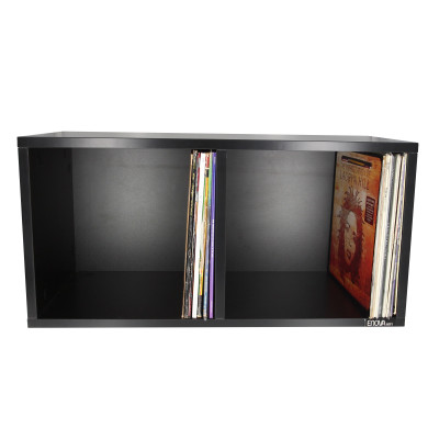 Meuble noir pour 240 vinyles