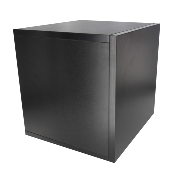 Meuble de rangement noir pour 120 vinyles