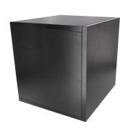 Meuble de rangement noir pour 120 vinyles