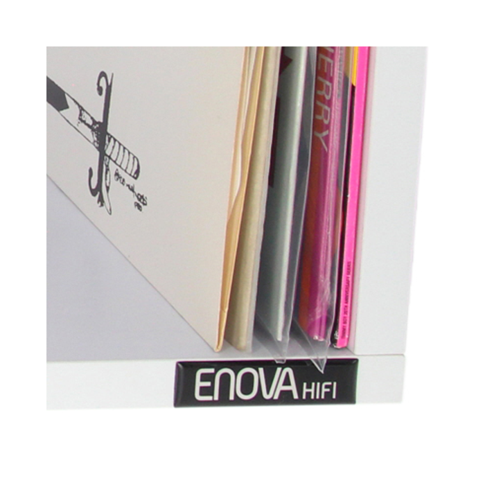 Meuble de rangement noir pour 120 vinyles