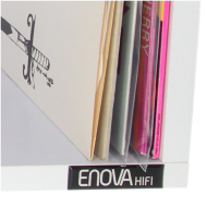 Meuble de rangement noir pour 120 vinyles