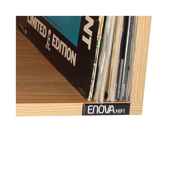 Meuble de rangement noir pour 120 vinyles