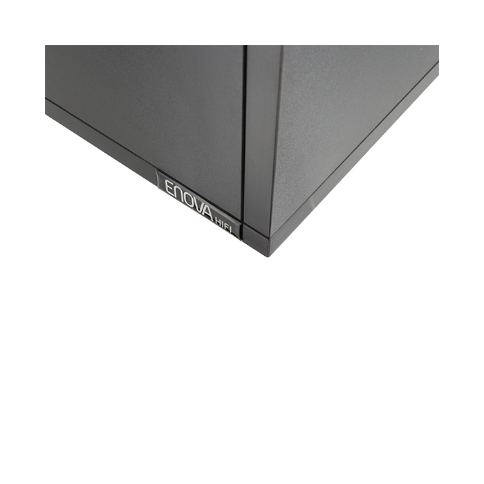 Meuble de rangement noir pour 120 vinyles