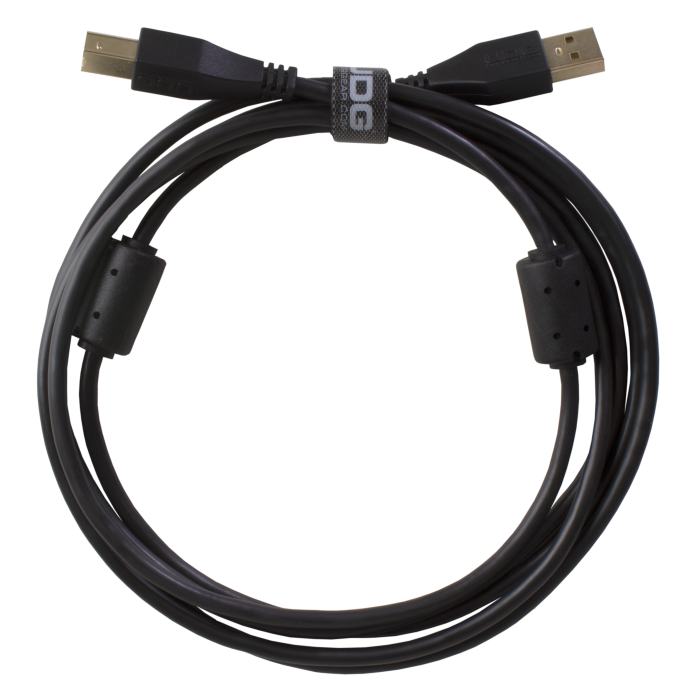 cable udg usb 2.0 a-b rouge droit 1m