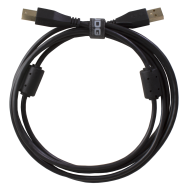 cable udg usb 2.0 a-b rouge droit 1m