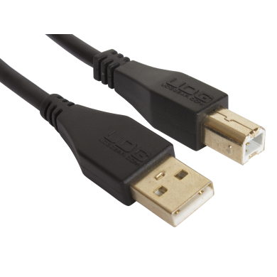 cable udg usb 2.0 a-b rouge droit 1m