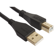 cable udg usb 2.0 a-b rouge droit 1m