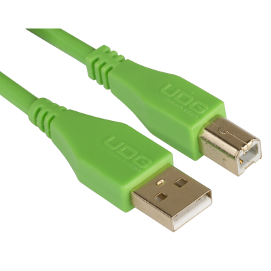 cable udg usb 2.0 a-b rouge droit 1m