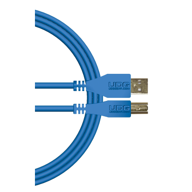 cable udg usb 2.0 a-b rouge droit 1m