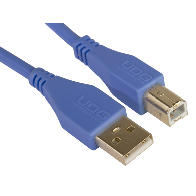 cable udg usb 2.0 a-b rouge droit 1m