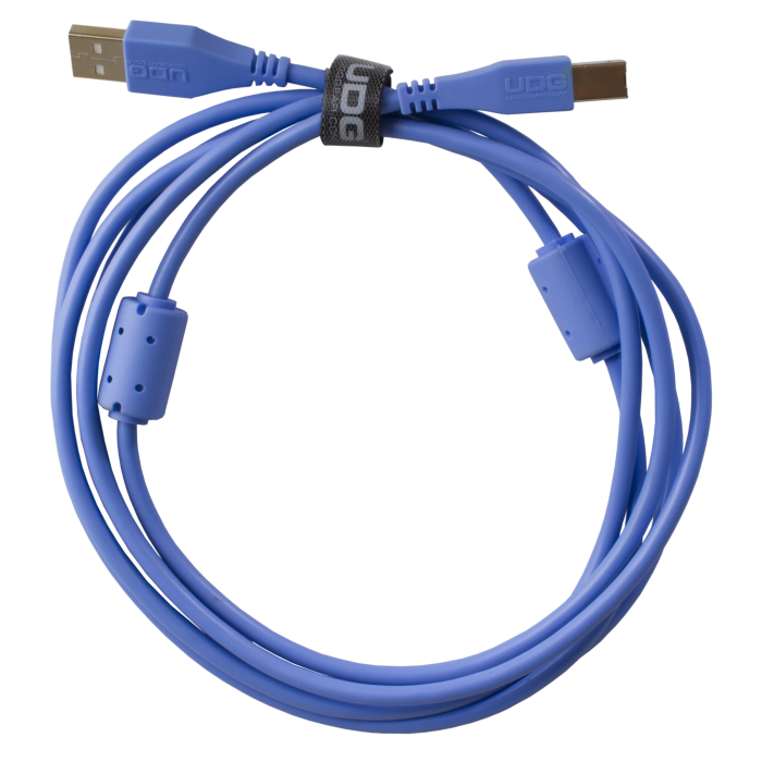 cable udg usb 2.0 a-b rouge droit 1m