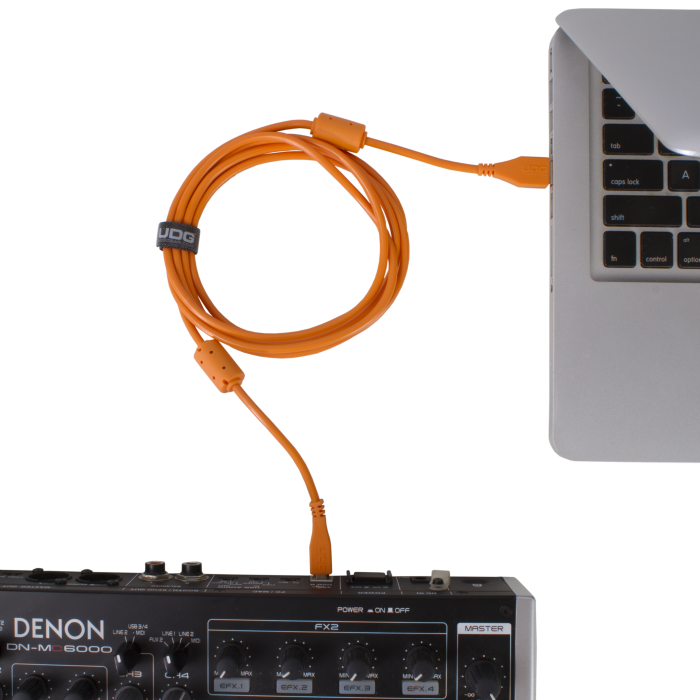cable udg usb 2.0 a-b rouge droit 1m