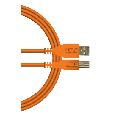 cable udg usb 2.0 a-b rouge droit 1m