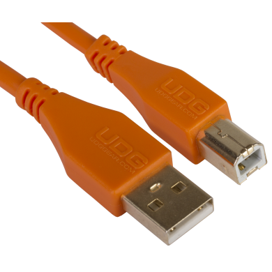 cable udg usb 2.0 a-b rouge droit 1m