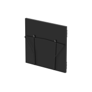Casier de rangement 330 vinyles finition noir