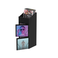 Casier de rangement 330 vinyles finition noir