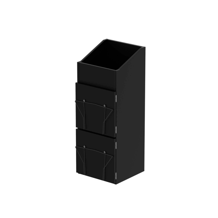 Casier de rangement 330 vinyles finition noir