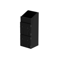 Casier de rangement 330 vinyles finition noir