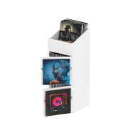 Casier de rangement 330 vinyles finition noir