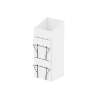 Casier de rangement 330 vinyles finition noir