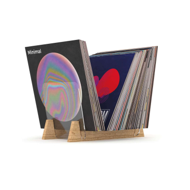 Casier de rangement 330 vinyles finition noir