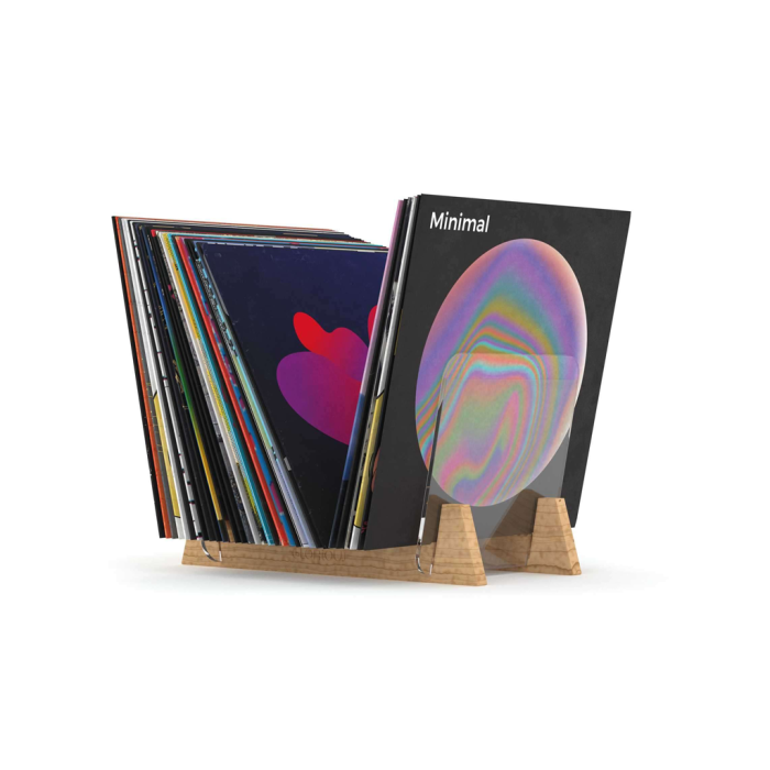 Casier de rangement 330 vinyles finition noir